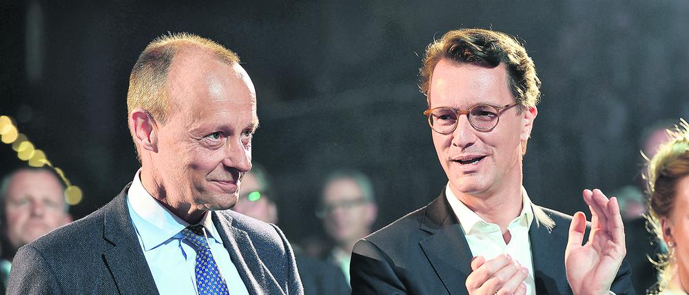 Parteifreunde: Friedrich Merz und Hendrik Wüst