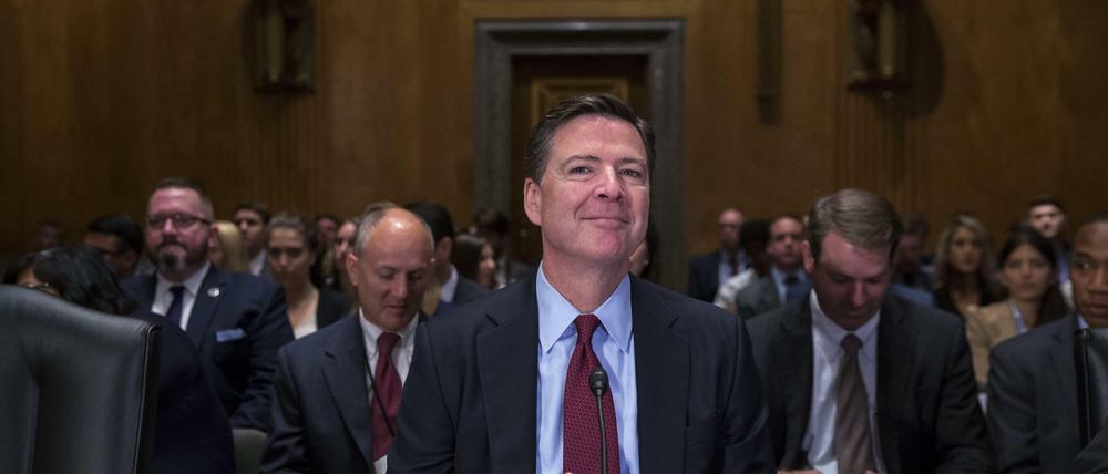 Der ehemalige FBI-Chef James Comey bei einer Anhörung in Washington, 2016.