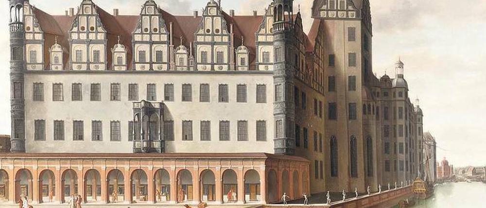 Einstige Pracht. Das Berliner Schloss um 1690, gemalt von einem unbekannten Künstler.