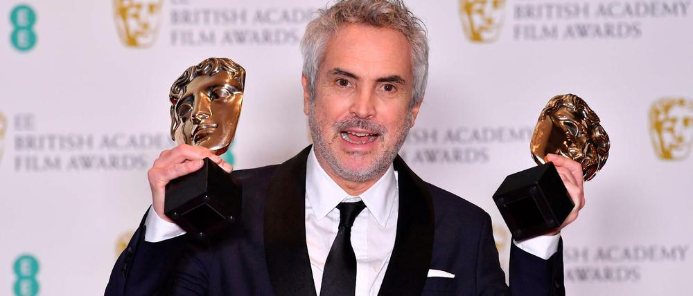 Alfonso Cuaron mit seinen Preisen.