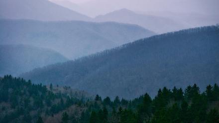 Die Smoky Mountain in Tennessee.