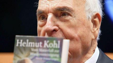 Helmut Kohl, bei der Präsentation des eigenen Buchs.