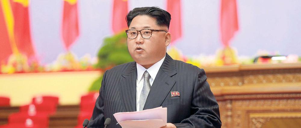 Nordkoreas Machthaber Kim Jong Un zeigte sich bisher unbeeindruckt.