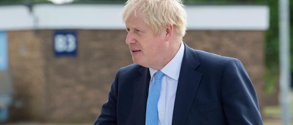 Der britische Premier Boris Johnson am vergangenen Donnerstag in Oxfordshire.