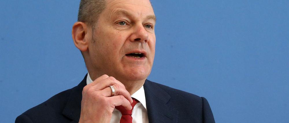 Bundesfinanzminister Olaf Scholz (SPD)