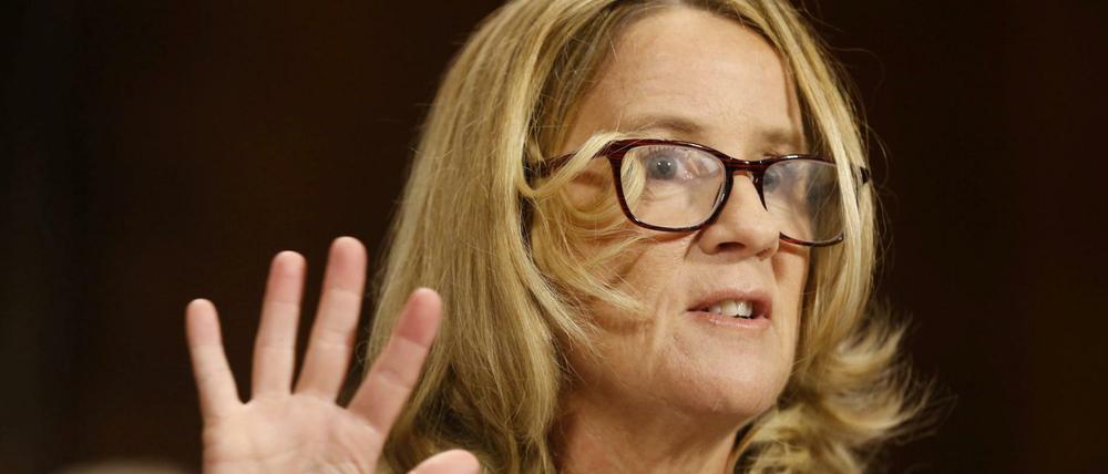 Aussage gegen Brett Kavanaugh: Christine Blasey Ford vor dem US-Justizausschuss