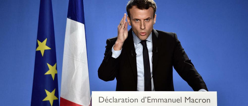 Französischer Präsident, Emmanuel Macron, spricht sich gegen 'Europa-Zerstörer' aus.