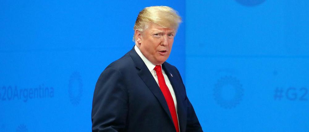 US-Präsident Donald Trump beim G20-Gipfel in Buenos Aires 