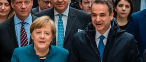 Verbündete in Europa: Bundeskanzlerin Angela Merkel und der griechische Regierungschef Kyriakos Mitsotakis in Berlin.