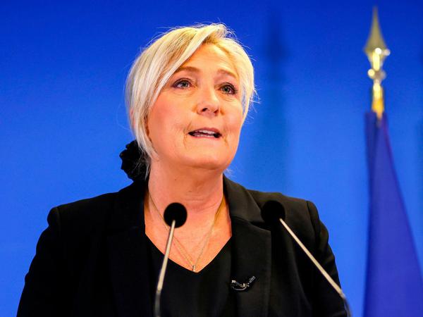 Die Chefin des rechtsextremen "Rassemblement National", Marine Le Pen, will bei der Präsidentschaftswahl 2022 antreten.