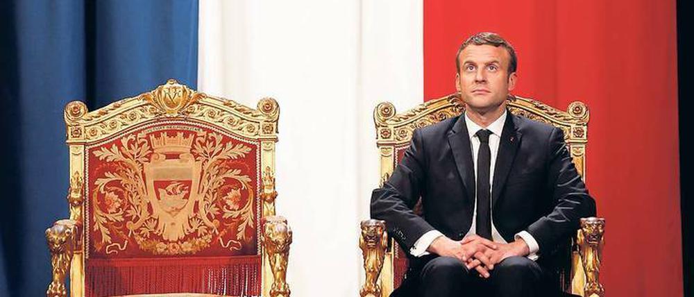 Ein Bild von einem Mann. Frankreichs neuer Präsident Emmanuel Macron setzt sich gern in Szene.