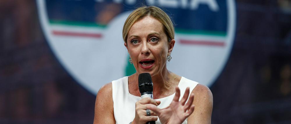 Giorgia Meloni hat beste Chancen, Italiens erste Ministerpräsidentin zu werden.