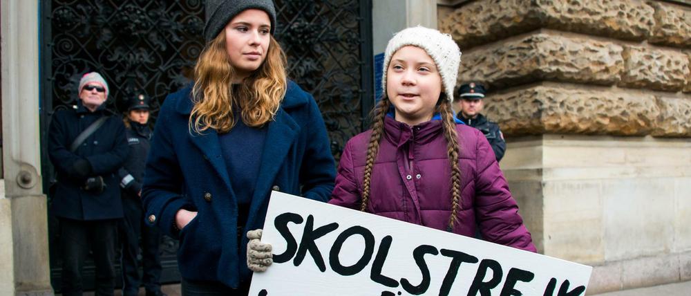 Die Klimaaktivistinnen Greta Thunberg und Luisa Neubauer.