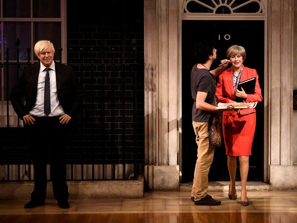 Gerade neu bei Madame Tussauds: Die Wachsfiguren von Theresa May und Boris Johnson. 
