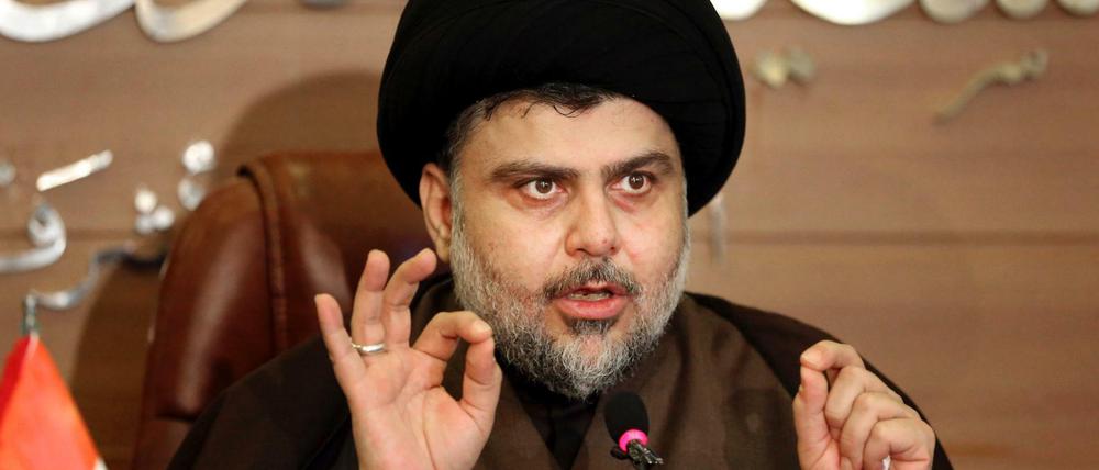 Muktada al Sadr kann nicht selbst Premier werden, da er nicht kandidiert hatte.