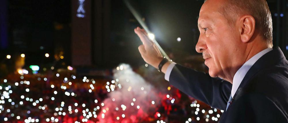 Der neue und alte Präsident der Türkei, Recep Tayyip Erdogan. Die EU beschloss nun, den Ausbau der Zollunion zu stoppen.