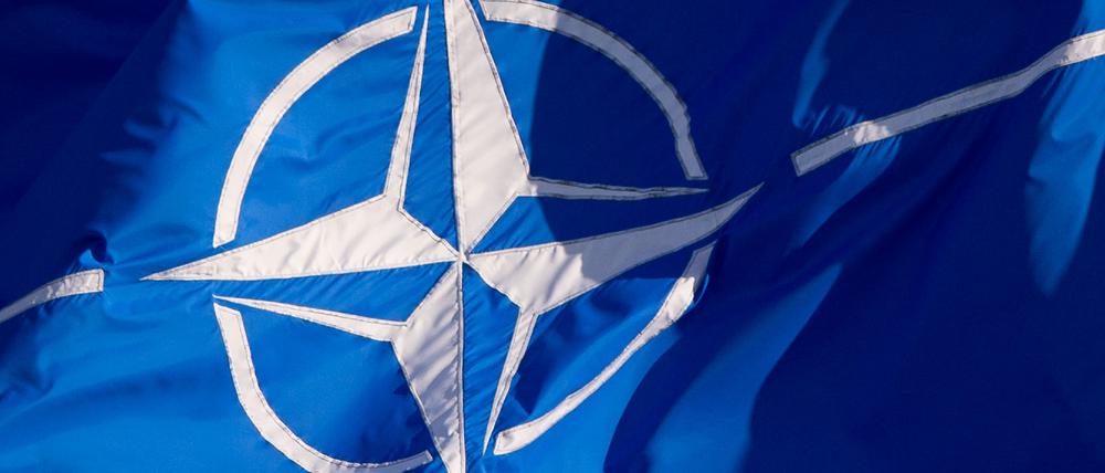 Die Nato-Flagge.