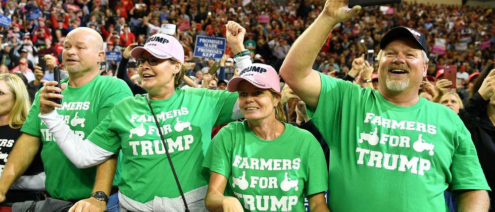 "Farmer für Trump": Anhänger des US-Präsidenten bei einer Veranstaltung in Iowa