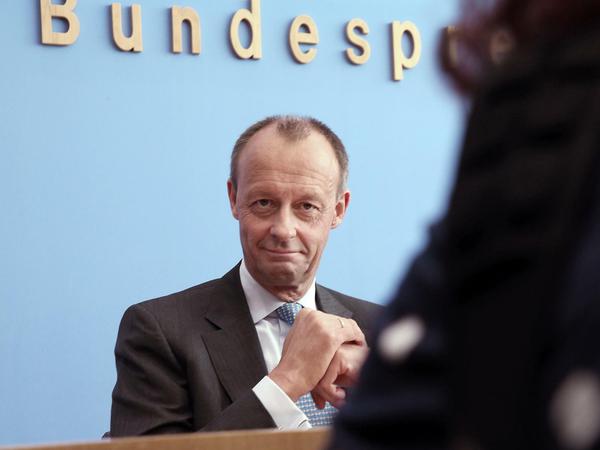 Friedrich Merz (CDU) äußert sich zu seiner Kandidatur für das Amt des Parteivorsitzenden der CDU.