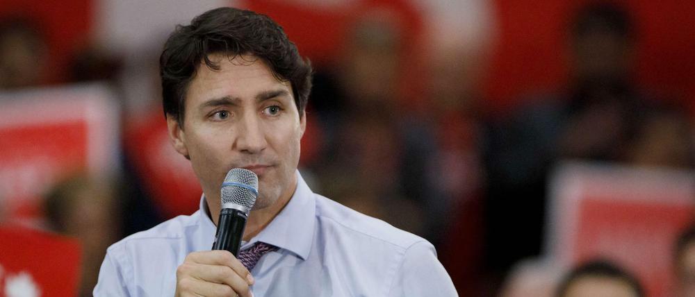 Justin Trudeau in Wahlkampf 