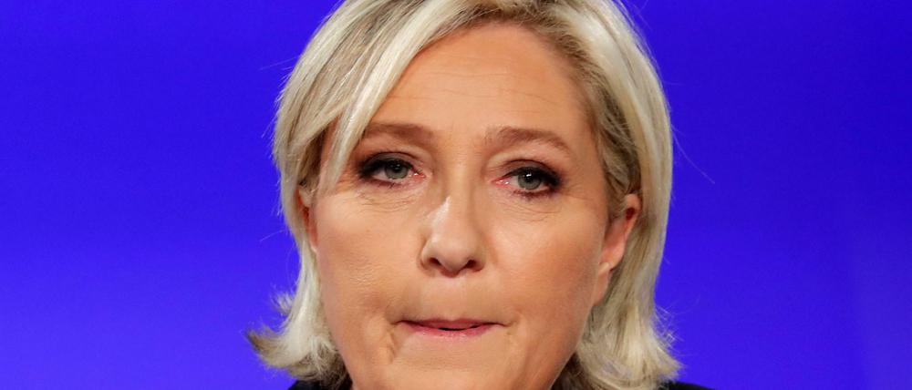 Die Front-National-Chefin Marine Le Pen am Sonntagabend.