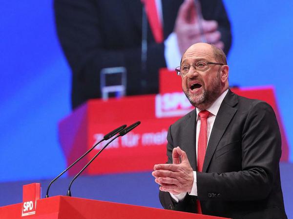 10 Minuten Applaus für die Rede: SPD-Chef und Kanzlerkandidat Martin Schulz 