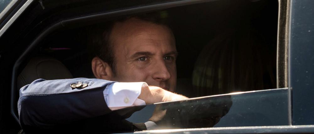 Ganz lässig zum Wahlerfolg: Frankreichs neuer Präsident Macron.