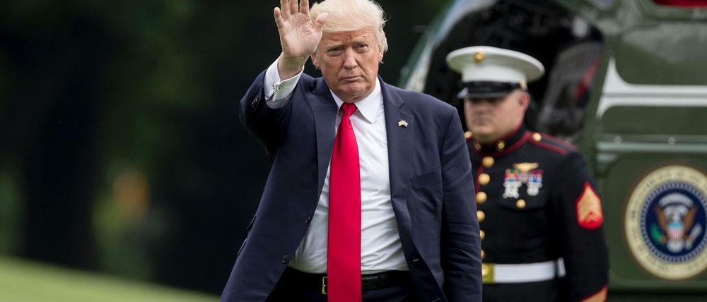 US-Präsident Donald Trump kehrt aus Miami zurück ins Weiße Haus in Washington. 