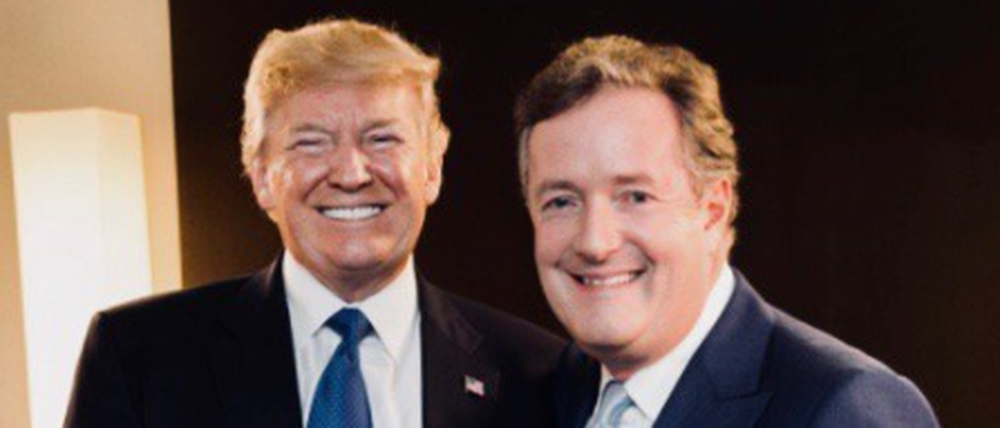 Gute Freunde im Gespräch: Journalist Piers Morgan und US-Präsident Donald Trump