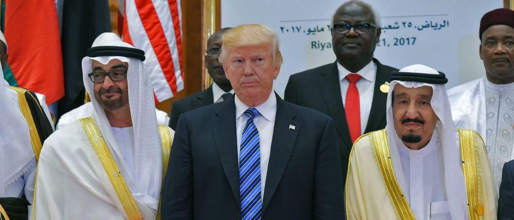 US-Präsident Donald Trump und der saudische König Salman (r.) unterzeichneten Rüstungsverträge im Wert von 110 Milliarden Dollar.