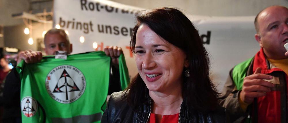 Thüringens Umweltministerin Anja Siegesmund (Bündnis90/Die Grünen) ist Proteste von Windkraftgegnern mittlerweile gewöhnt.