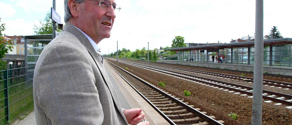 Wer bleibt auf der Strecke? Heiko Müller, Bürgermeister in Falkensee, der am "schnellsten wachsenden Stadt Deutschlands" (Eigenwerbung). 