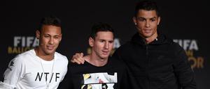 Drei sind nicht zu bremsen. Die Wahl zum Weltfußballer entscheidet sich zwischen Neymar, Lionel Messi (beide FC Barcelona) und Cristiano Ronaldo (Real Madrid). 