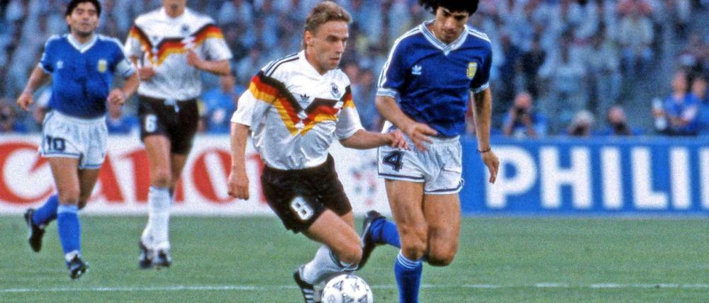Auf dem Weg zum WM-Titel. Thomas Häßler im Finale von Rom 1990. 