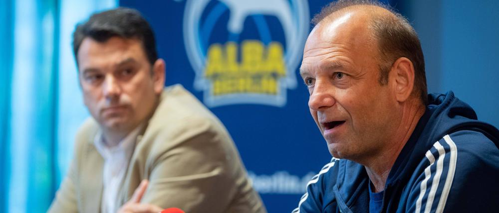 Manager Marco Baldi (r.) hofft auf eine weitere erfolgreiche Saison mit Trainer Israel Gonzalez.