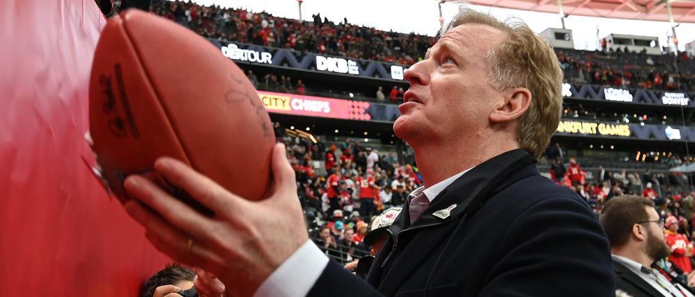 NFL-Commissioner Roger Goodell will den Football in Deutschland lassen.