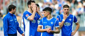 Darmstadt sucht Begleiter. Der Abstieg in die Zweite Liga könnte für den Tabellenletzten schon am Wochenende auch rechnerisch perfekt sein.