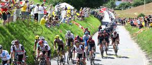 Auf der Etappe von Vejle nach Sonderborg wurden die Tour de France-Fahrer frenetisch bejubelt.