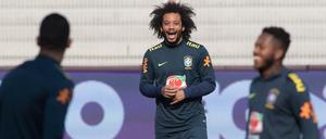 Kann wieder lachen. Verteidiger Marcelo war im WM-Halbfinale 2014 auch mit dabei.