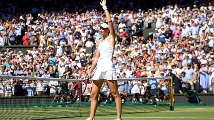 Tennisspielerin Jelena Rybakina ist die erste kasachische Siegerin eines Grand-Slam-Turniers.
