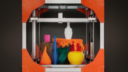 Kann fast alles drucken: Auch Künstler und Designer nutzen die 3-D-Drucker wie den von BigRep.