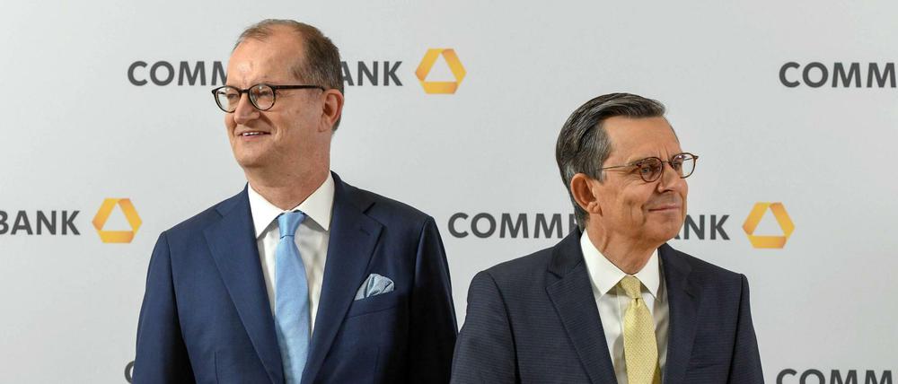 Mitten in der Krise wirft Vorstandschef Martin Zielke (links) hin - und Aufsichtsratchef Stefan Schmittmann gleich mit.