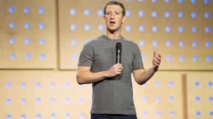 Milliardär im T-Shirt:Facebook-Chef Mark Zuckerberg.