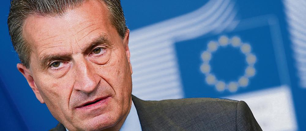 EU-Kommissar Günther Oettinger.