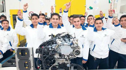 Viva Mexico. Die Mitarbeiter in Silao nennen das 100. Volkswagen-Werk „uno-zero-zero“.