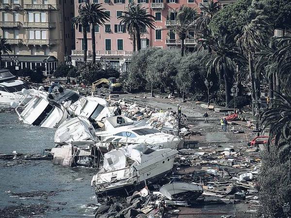 Allein die Unwetter der vergangenen Tage verursachten in Genua Schäden in Millionenhöhe.