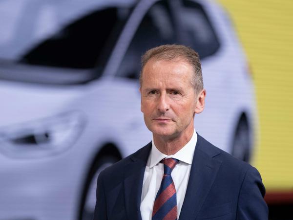Herbert Diess, Volkswagen-Vorstandsvorsitzender, auf der IAA 2019.