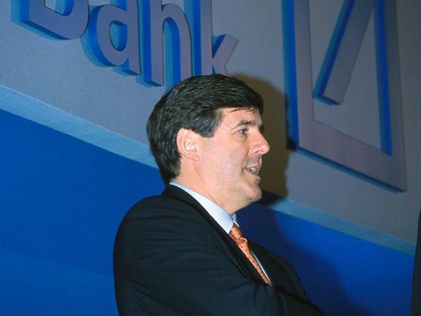 Vor 20 Jahren: Josef Ackermann, damals Vorstandsmitglied der Deutsche Bank AG in Frankfurt am Main.