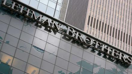 Die Zentrale der Bank Lehman Brothers in New York kurz nach ihrer Pleite im Jahr 2008.