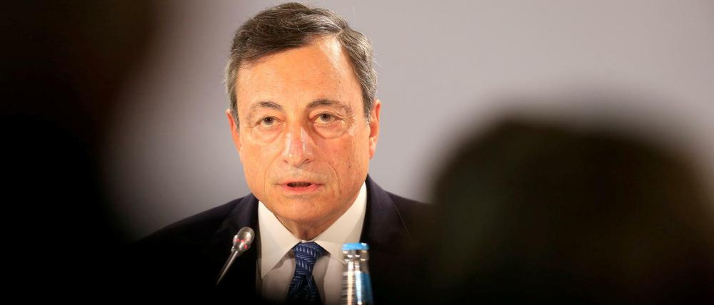 EZB-Chef Mario Draghi drückt sich sehr vorsichtig aus.